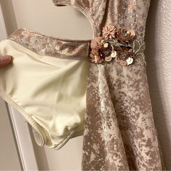 Revolution 10th House Dance Costume copper velvet RELATIVITY TH20268 child SC - Picture 5 of 15